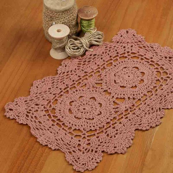 Crocheted doilies