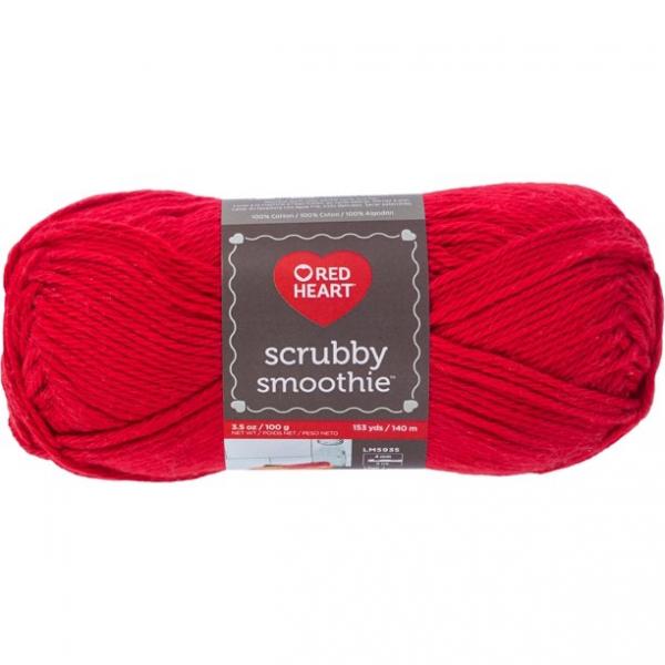 Red heart scrubby smoothie yarn