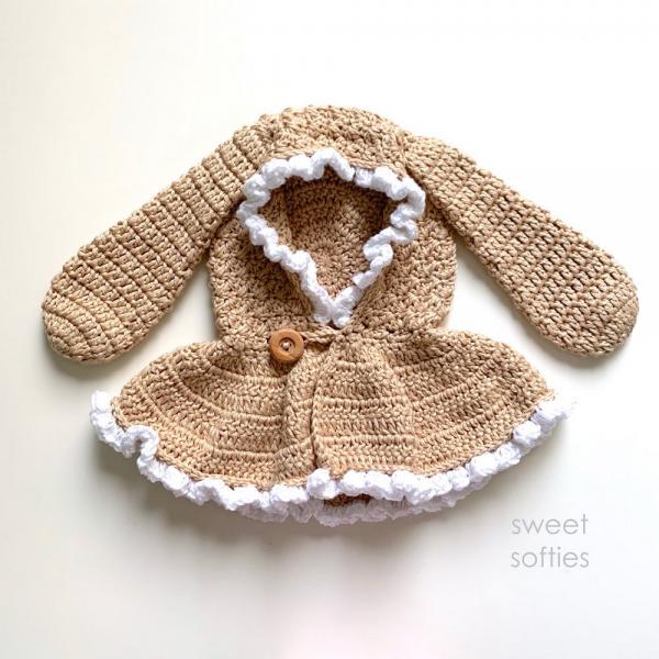 Cute Baby And Toddler Hooded Bunny Capelet
