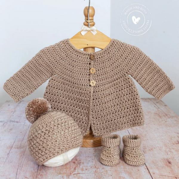 Ella Crochet Baby Cardigan