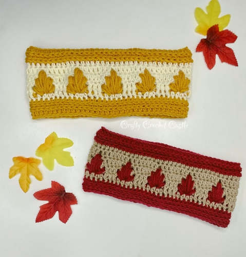 Falling Leaves Ear Warmers