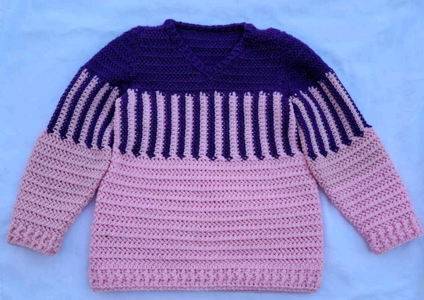 Crochet Stripes Sweater Pattern