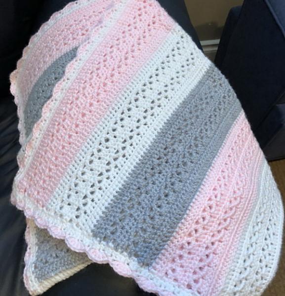 Summer Stripes Baby Blanket Free Crochet Patterns