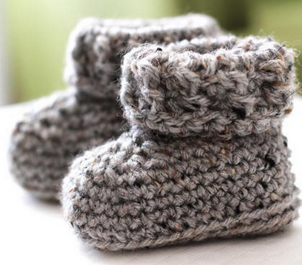 The Parker Crochet Baby Booties