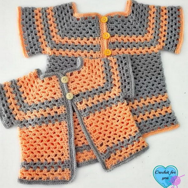 Lil Darlin Baby Cardigan Pattern in Multiple Sizes