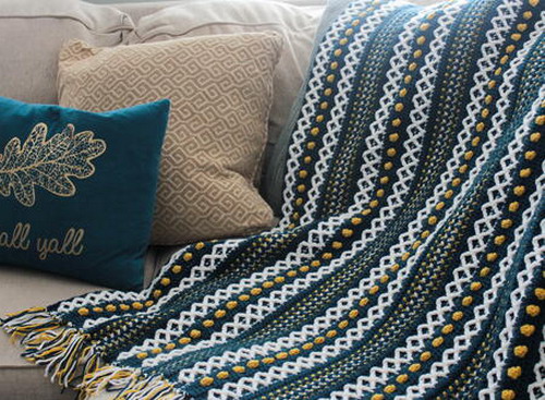 Marjorie Blanket Free Crochet Pattern