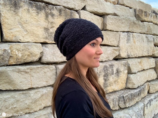 Bricktown Slouch Free Slouchy Beanie Crochet Pattern