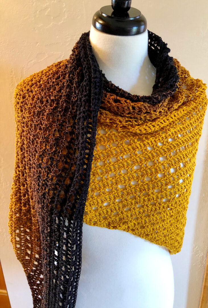 Fall Triangle Shawl Pattern For Beginners
