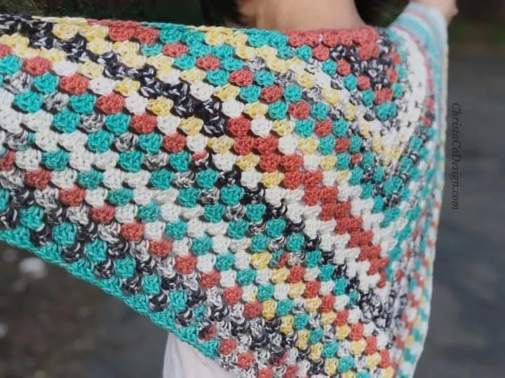 Crochet Triangle Scarf
