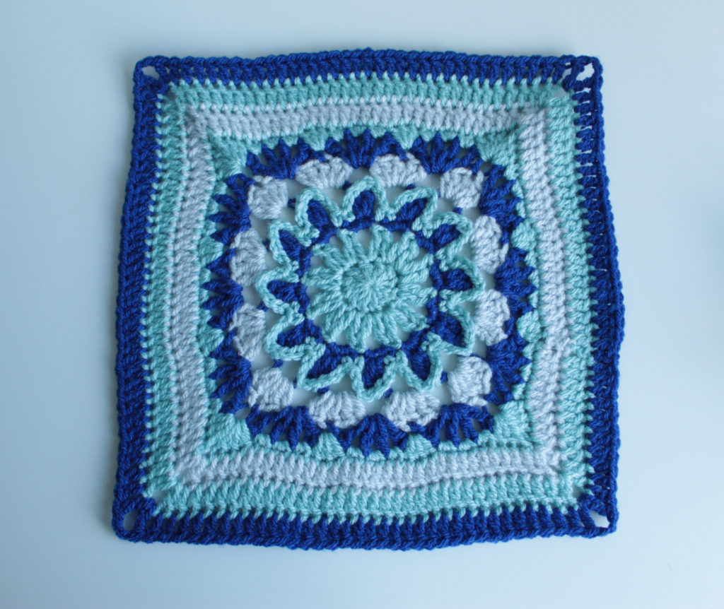 Turquoise Delight Crochet Granny Square