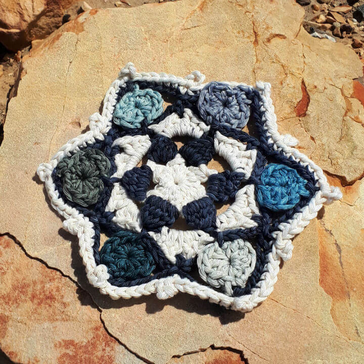 Crochet Star Hearts Doily