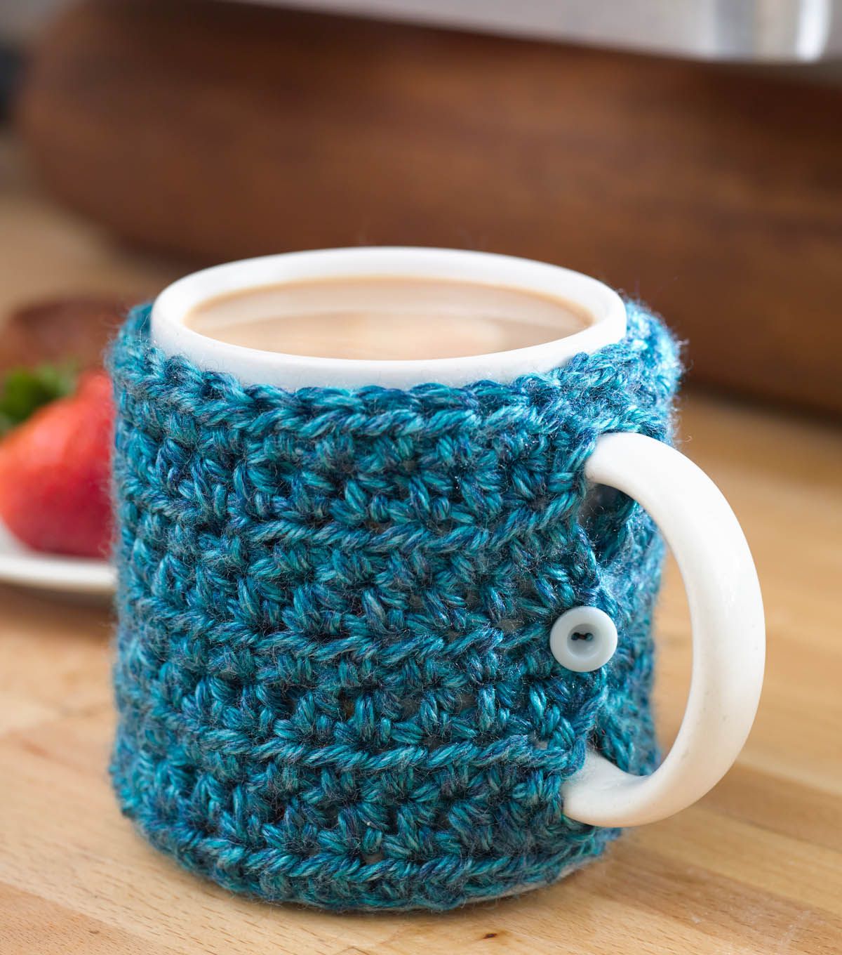 One Stitch Crochet Cup Cozy