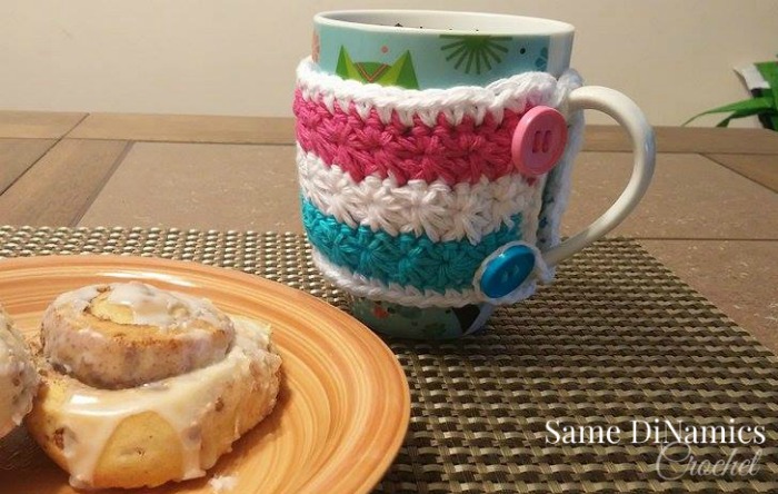 Wrapped in Stars Crochet Cup Cozy