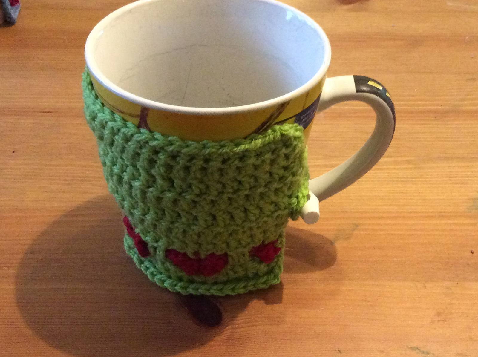 Crochet Heart Mug Warmer