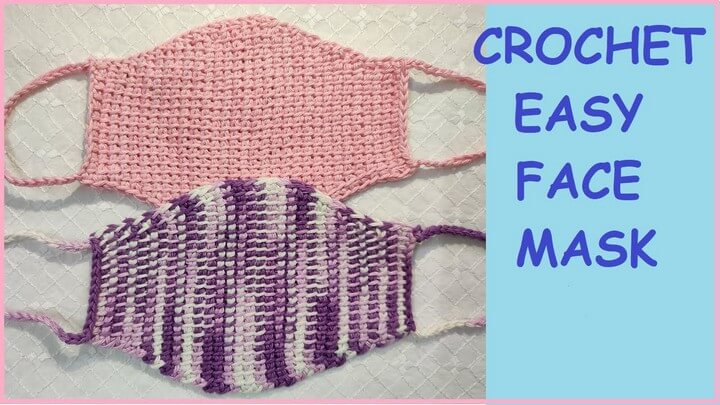 Easy Knit Crochet Face Mask Tutorial