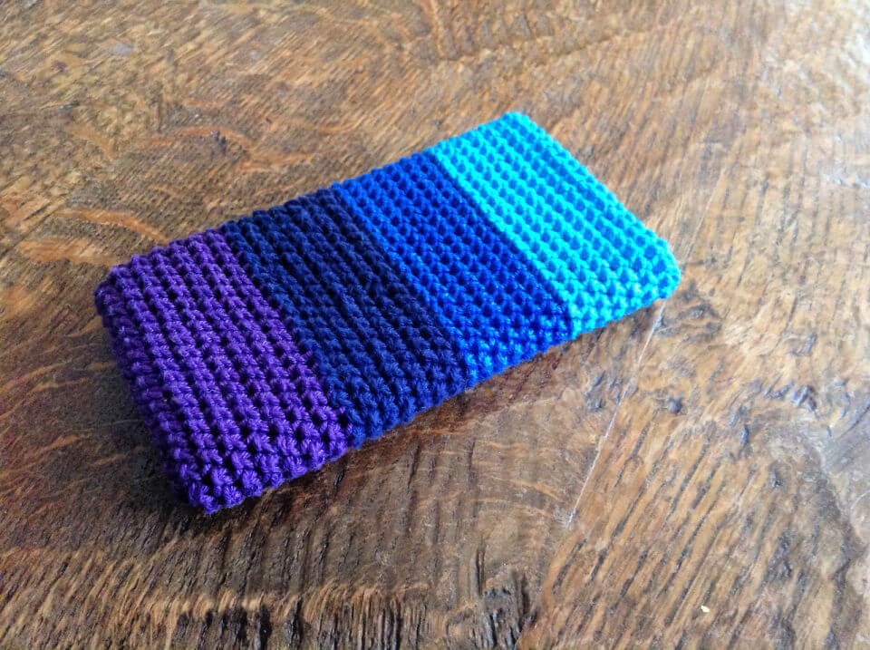 Herringbone Crochet Phone Cover