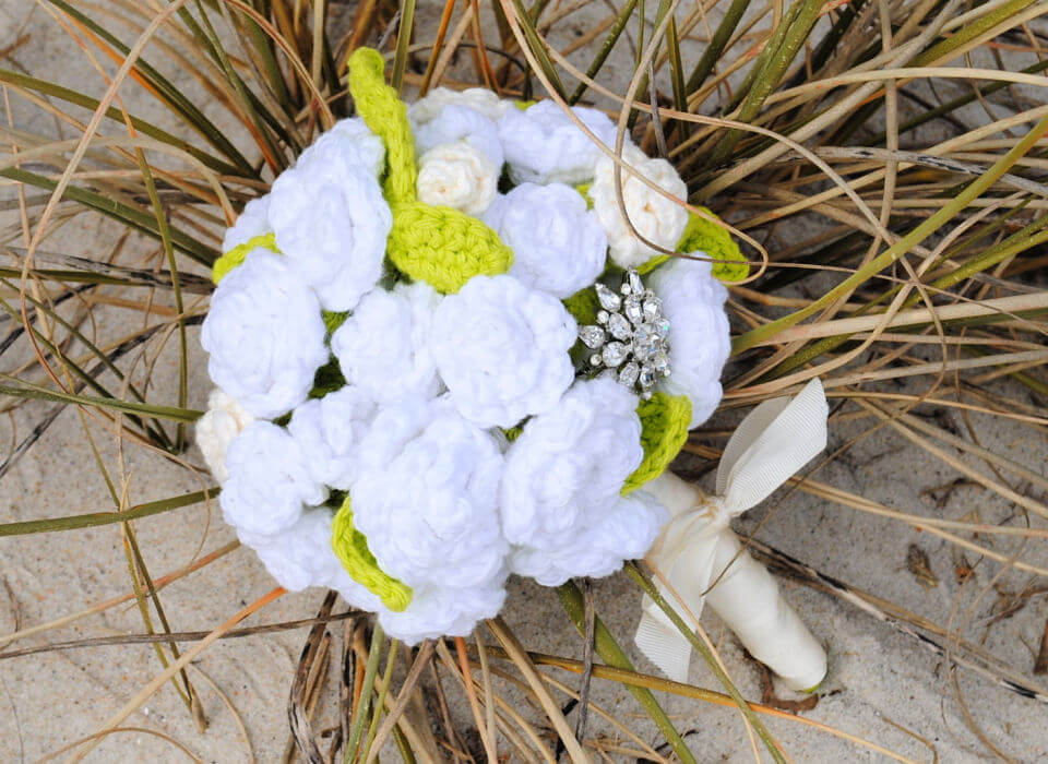 Crochet Bridal Flowers Bouquet