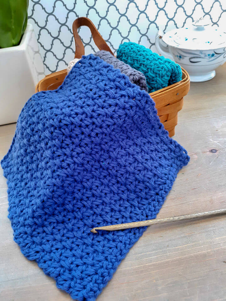 Modern Farmhouse Crochet Dishcloth
