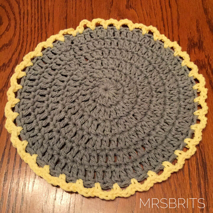 Crochet Round Dishcloth Pattern