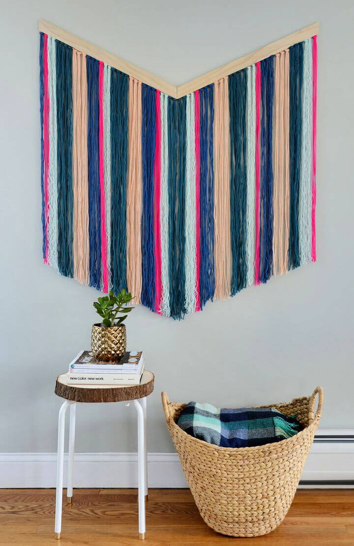 Chevron Yarn Wall Hanging