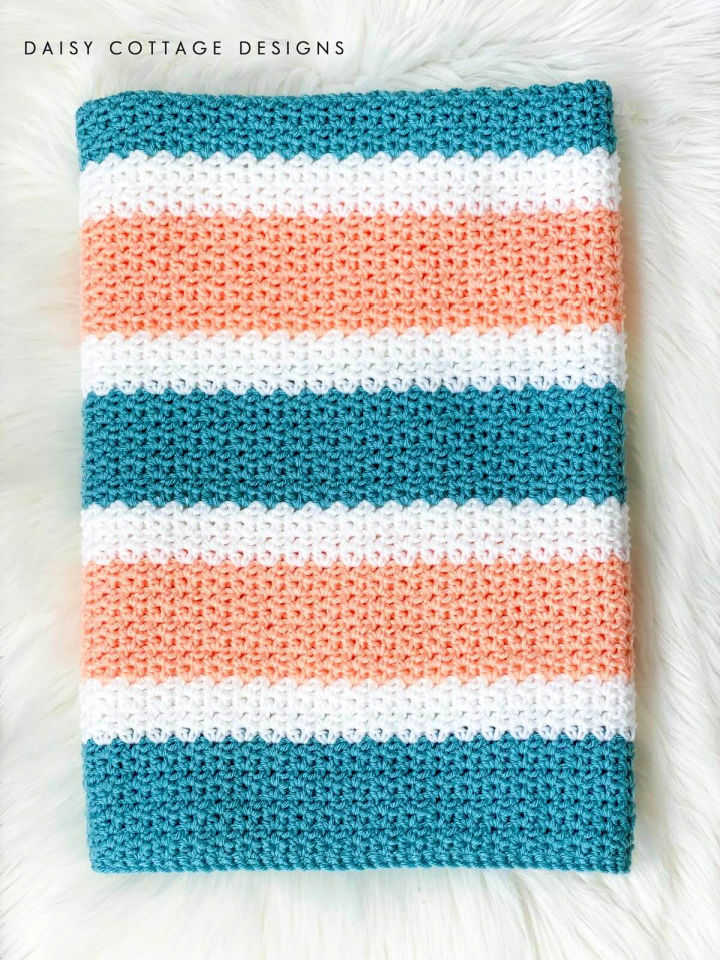 Half Double Crochet V Stitch Blanket