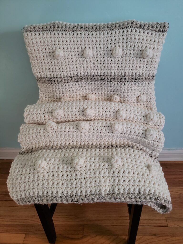 Fog Horn Single Crochet Blanket