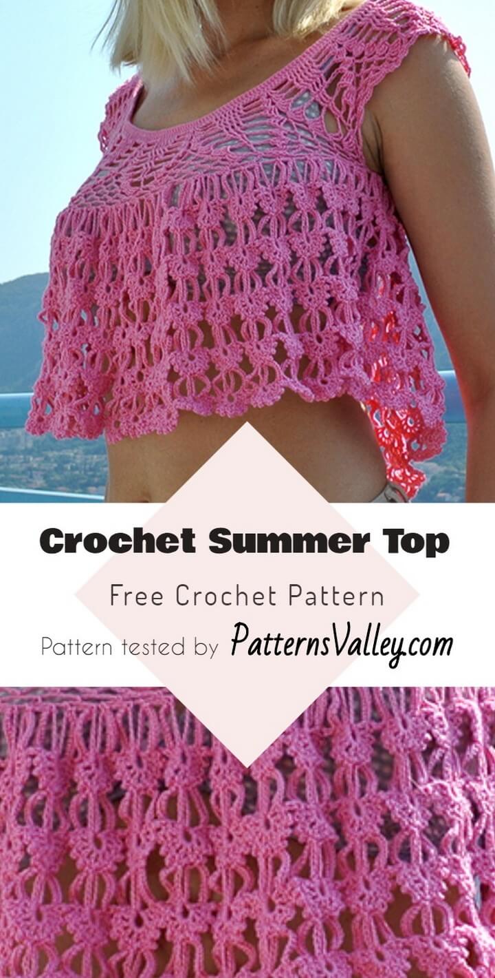 Quick and Easy Summer Tops - Free Crochet Patterns