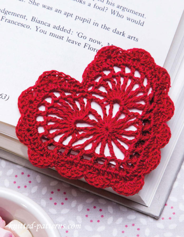 Heart Bookmark Crochet Pattern Free