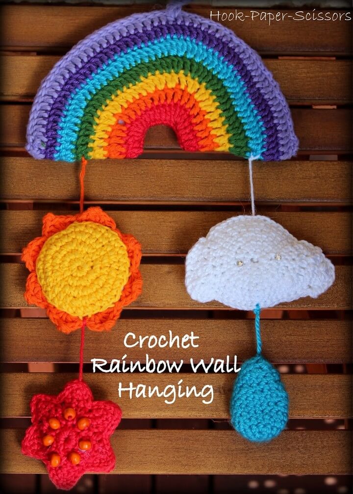 Rainbow Crochet Wall Hanging
