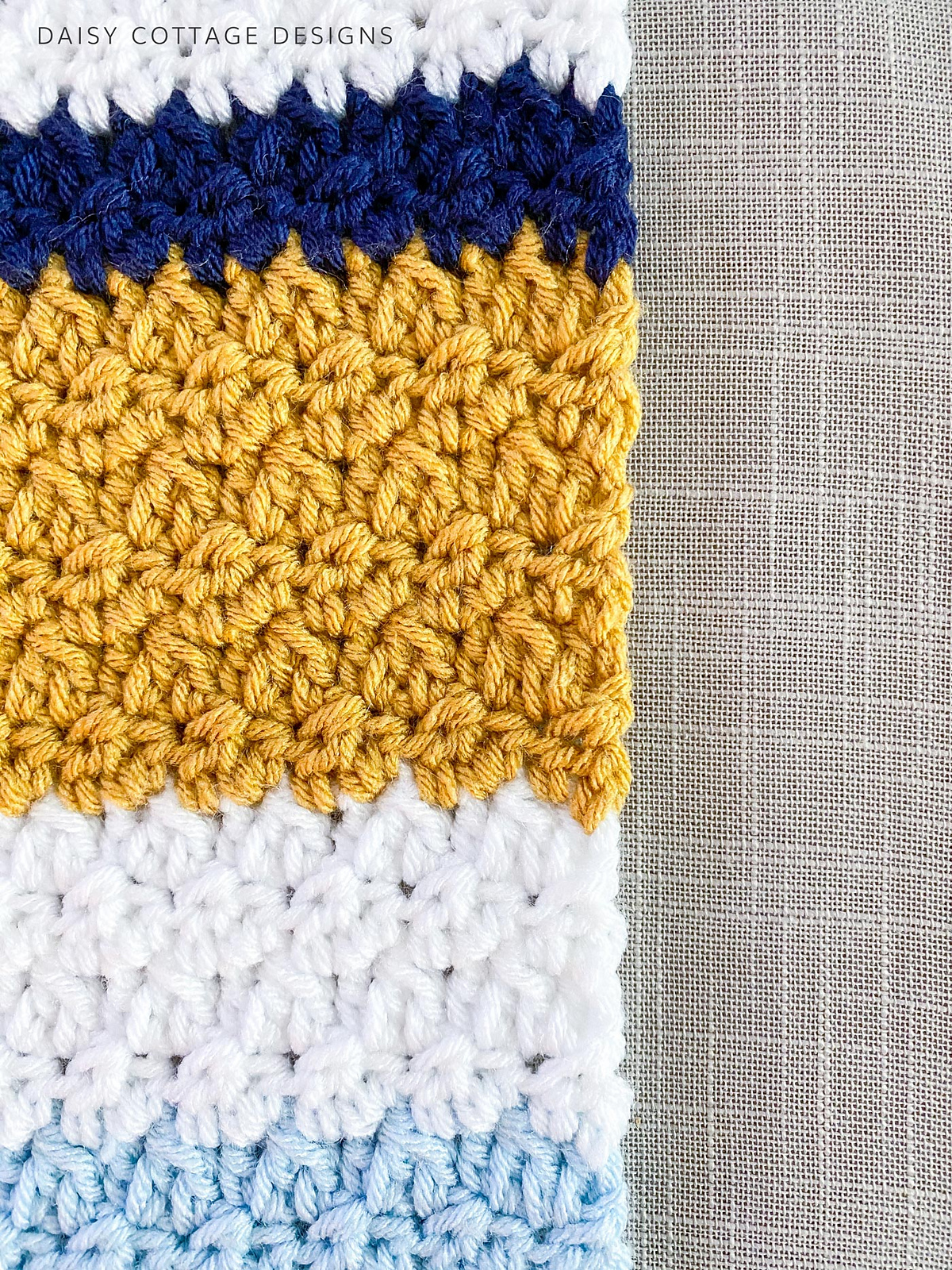 Sand And Sea Crochet Baby Blanket » Weave Crochet
