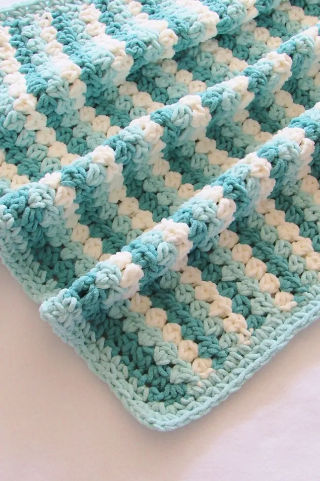 Mock Granny Stripe Blanket