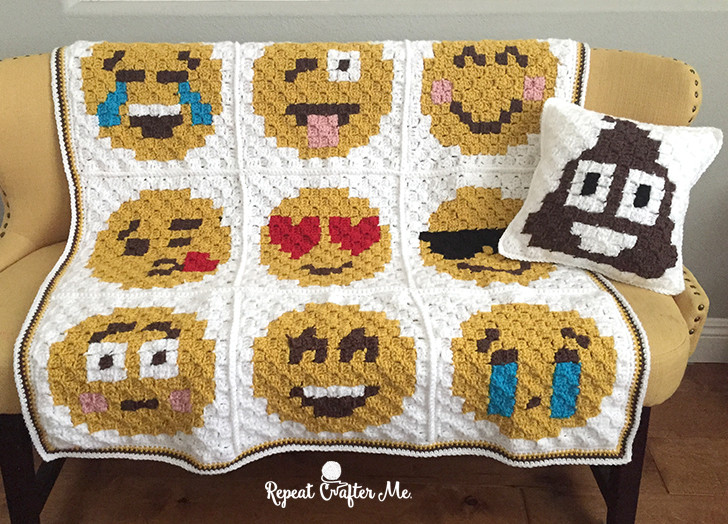 Emoji Crochet Afghan Pattern