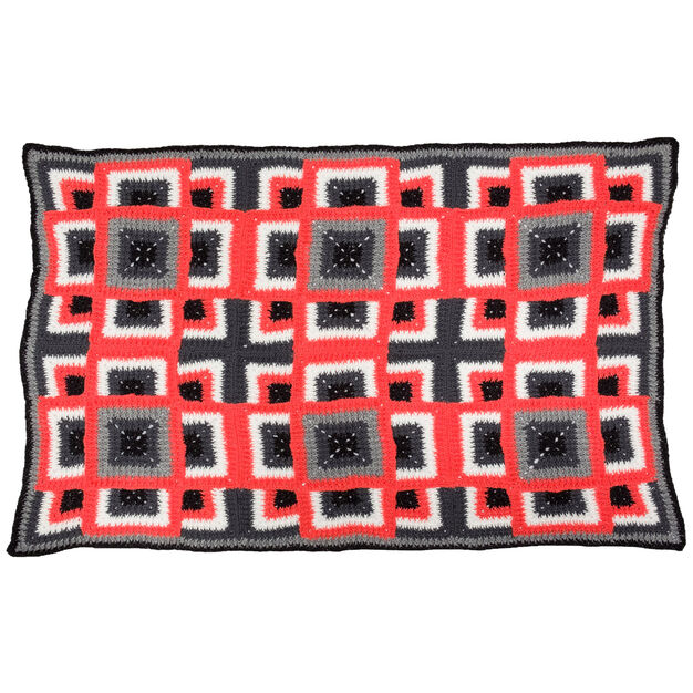 Dynamic Squares Crochet Throw