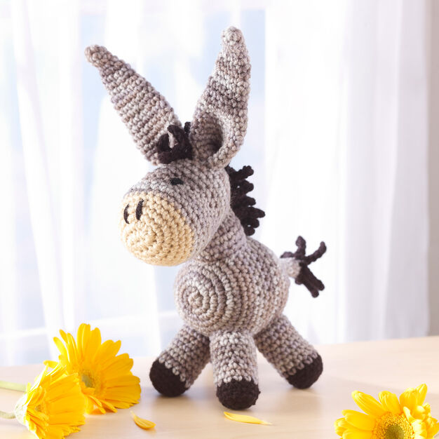 FREE CROCHET DONKEY PATTERN BY RED HEART