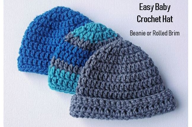 Easy Baby Crochet Hat