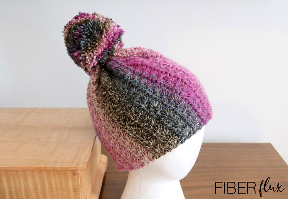 Crochet Raspberry Crumble Hat