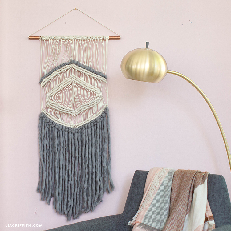 Macrame and Yarn Wall Hanging for Sale
