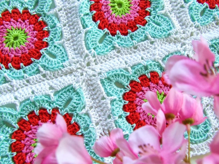 Crochet Patroon Flower Granny Square