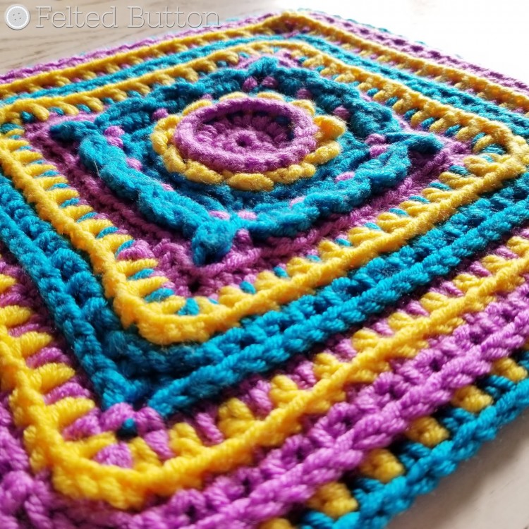 Colorful Afghan Free Crochet Pattern