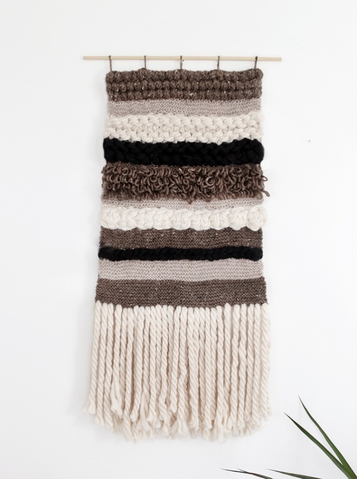DIY Knit Crochet Wall Hanging