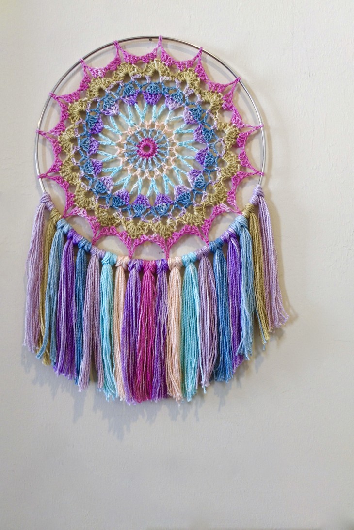 Serenity Crochet Mandala Wall Hanging Printed Pattern