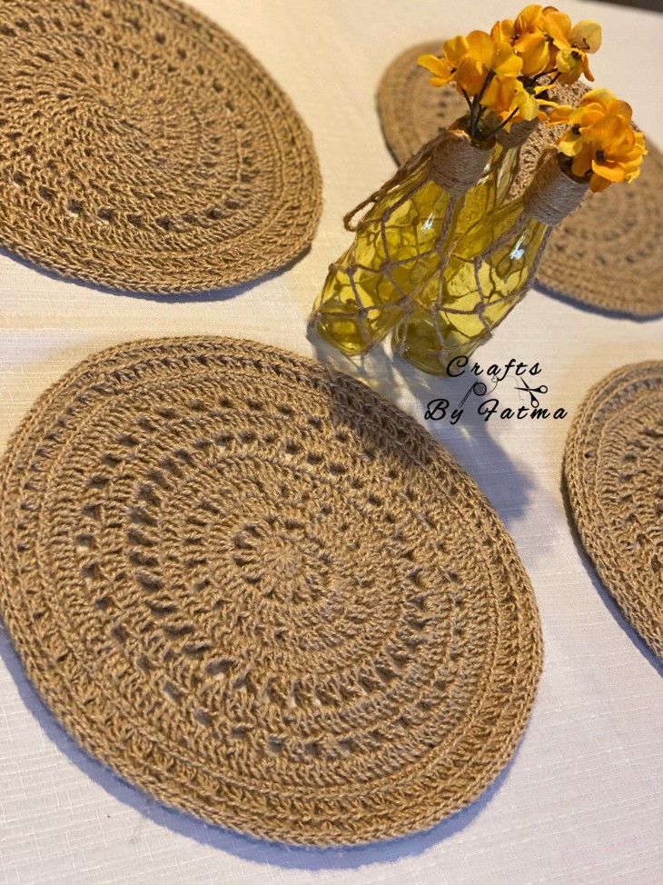 Jute Crochet Placemat