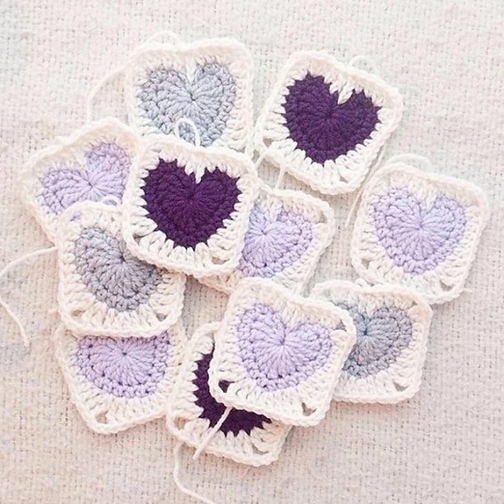 Granny Heart Square