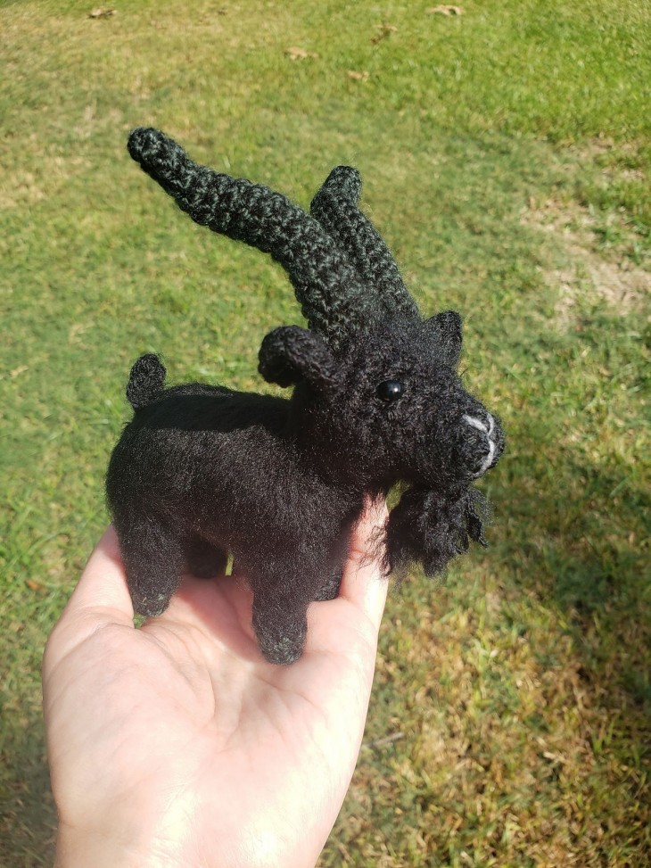 Gothic Goat Amigurumi