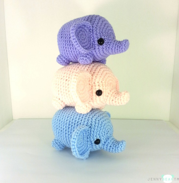 Midi Elephant Amigurumi Plush