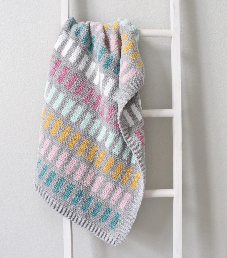 Crochet Velvet Chandelier Baby Blanket