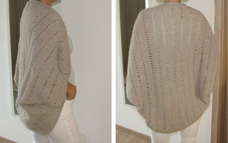 Jacket / cardigan as a square, for beginners