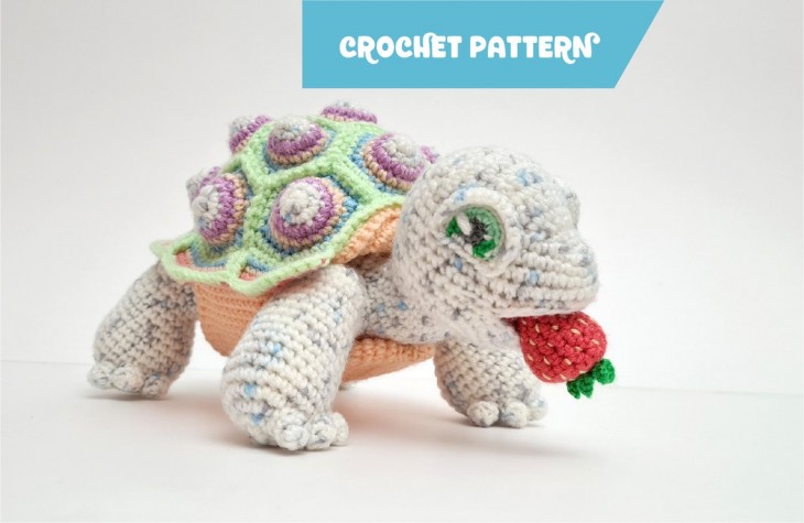 Astro the Tortoise life-sized amigurumi crochet pattern