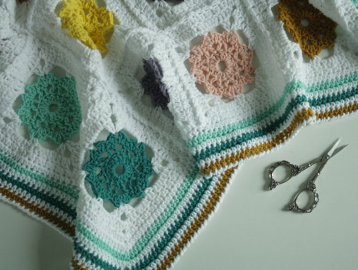 Floral Crochet Blanket