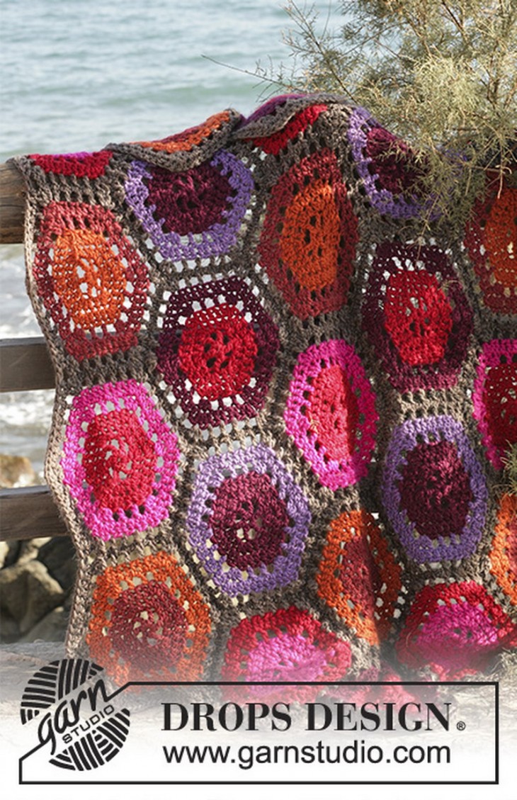 Setting Sunset Easy Crochet Blanket